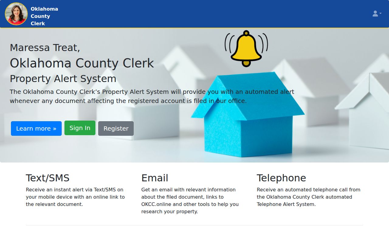 Edmond residents directory Oklahoma County property recording alert options